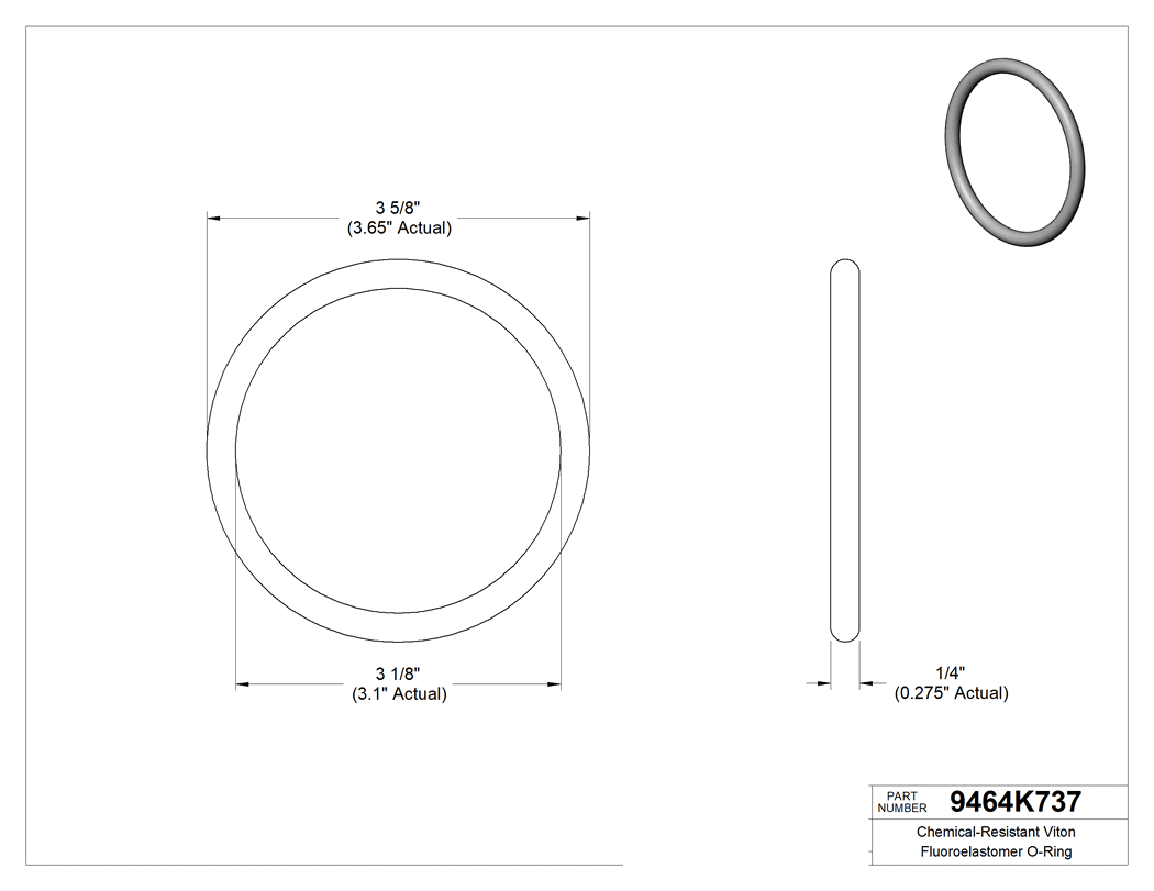 Technical drawing - 9464K737